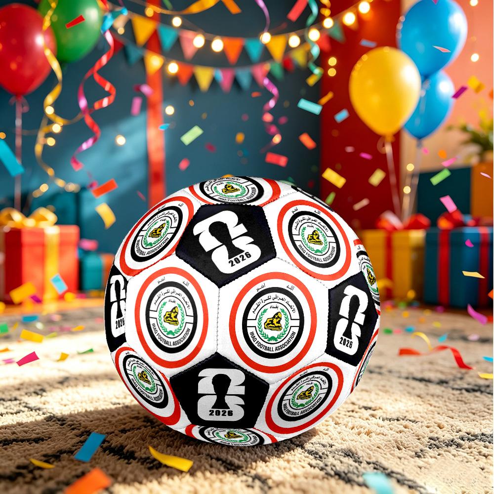 1pc Iraq Football Emblem Size 5 Soccer Ball Professional Match Training Football Indoor &Outdoor Sports Ball Club Training Ball Lightweight Durable y3