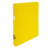Eco Cheongun Color Chip Transparent 3 Hole D Ring Binder 3cm A4, Yellow, 1 Piece