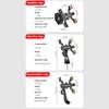 Telescopic Phone Mount Cycling Phone Holder Aluminum Alloy Bike Phone Holder