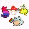 5 Pcs/pack Fusible Embroidery Patch Iron On Patches For Clothing Thermoadhesive Patches For Jackets Jeans Backpack Ironable Sewing Patch