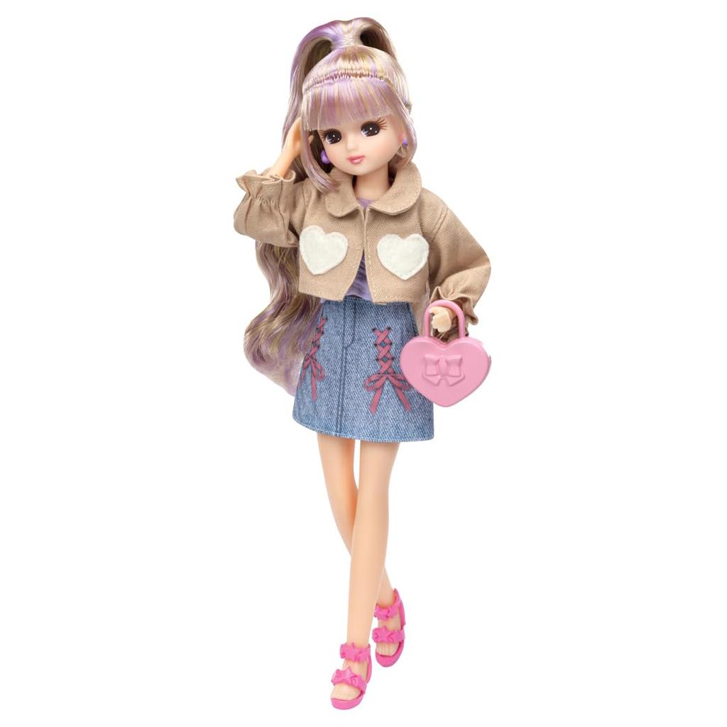 TAKARA TOMY Doll Coordination Gift Pretend Play Toy for Ages 3 and Up Licca-chan LD-03 Licca-chan 1-Week Set, Dress-Up