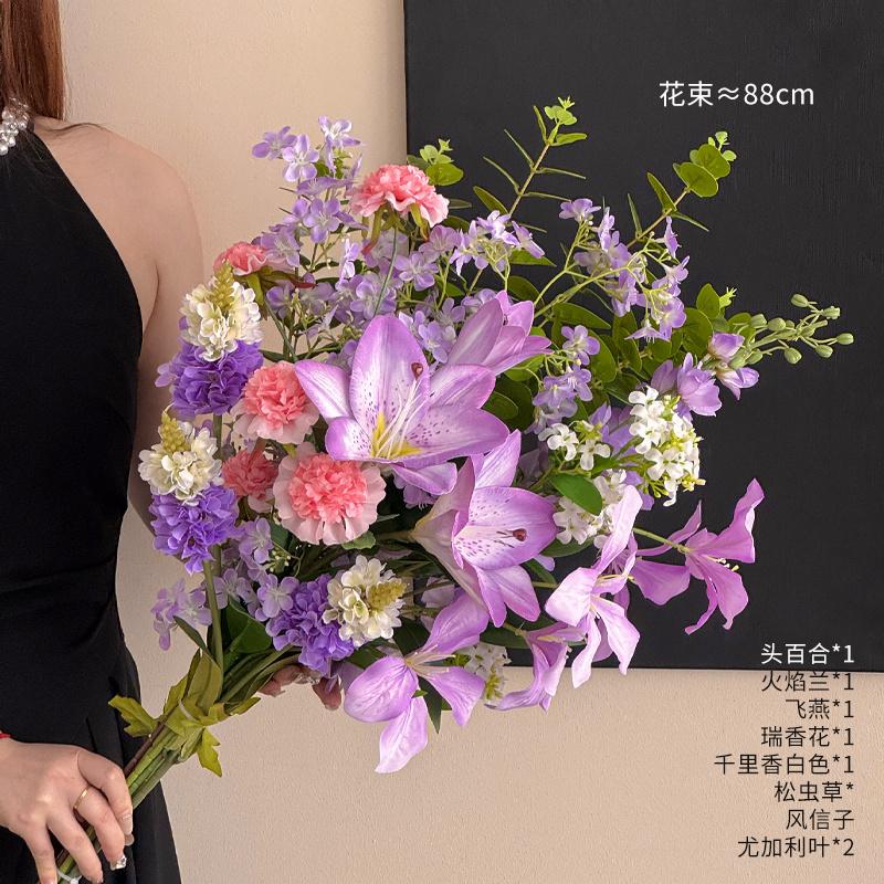 Французские Роскошные Искусственные Цветы Искусственные Имитированные Букеты Цветов Высококлассные Реалистичные Реквизиты для Фотографии День Матери Свадебный Декор