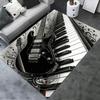 2025 Новый музыкальный ковер-дорожка с изображением гитары для гостиной, спальни, дома, украшение дивана, детский игровой нескользящий коврик для пола 12