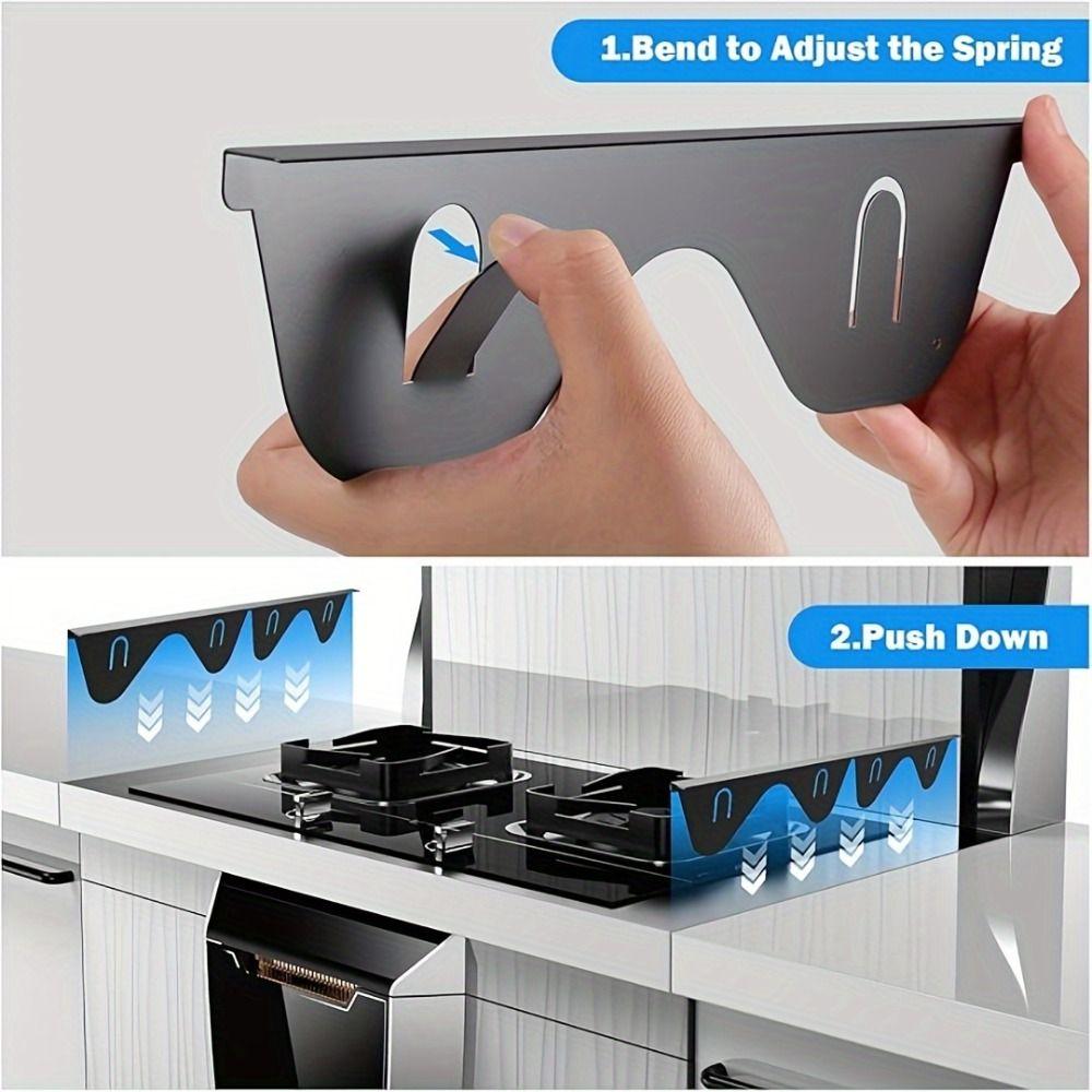 1/2 Pack Stainless Steel Stove Counter Gap Cover Heat Resistant Stove Top Protectors Restaurant