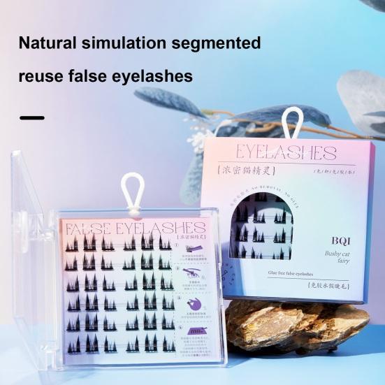 Накладные ресницы без клея, легкое нанесение, естественный вид, многоразовые самоклеящиеся накладные ресницы, женские аксессуары