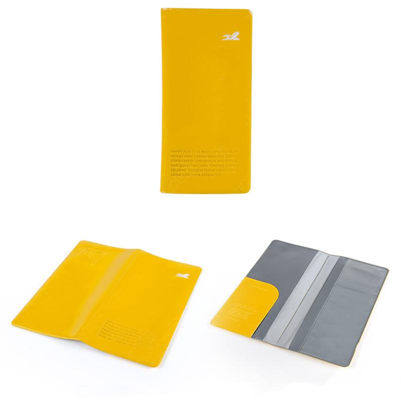 Длинный ПВХ держатель для паспорта дорожные аксессуары ID Bank кредитная карта сумка для мужчин и женщин паспорт бизнес обложка