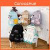 Color Blocking Splicing School Bag Large Capacity Backpack Cartoon Students Gift