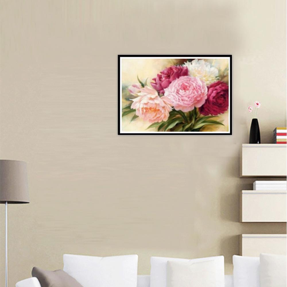 5D Diy алмазная живопись цветок пион имитация набор крестиков может быть настроена подарки ручной работы ремесла украшение дома