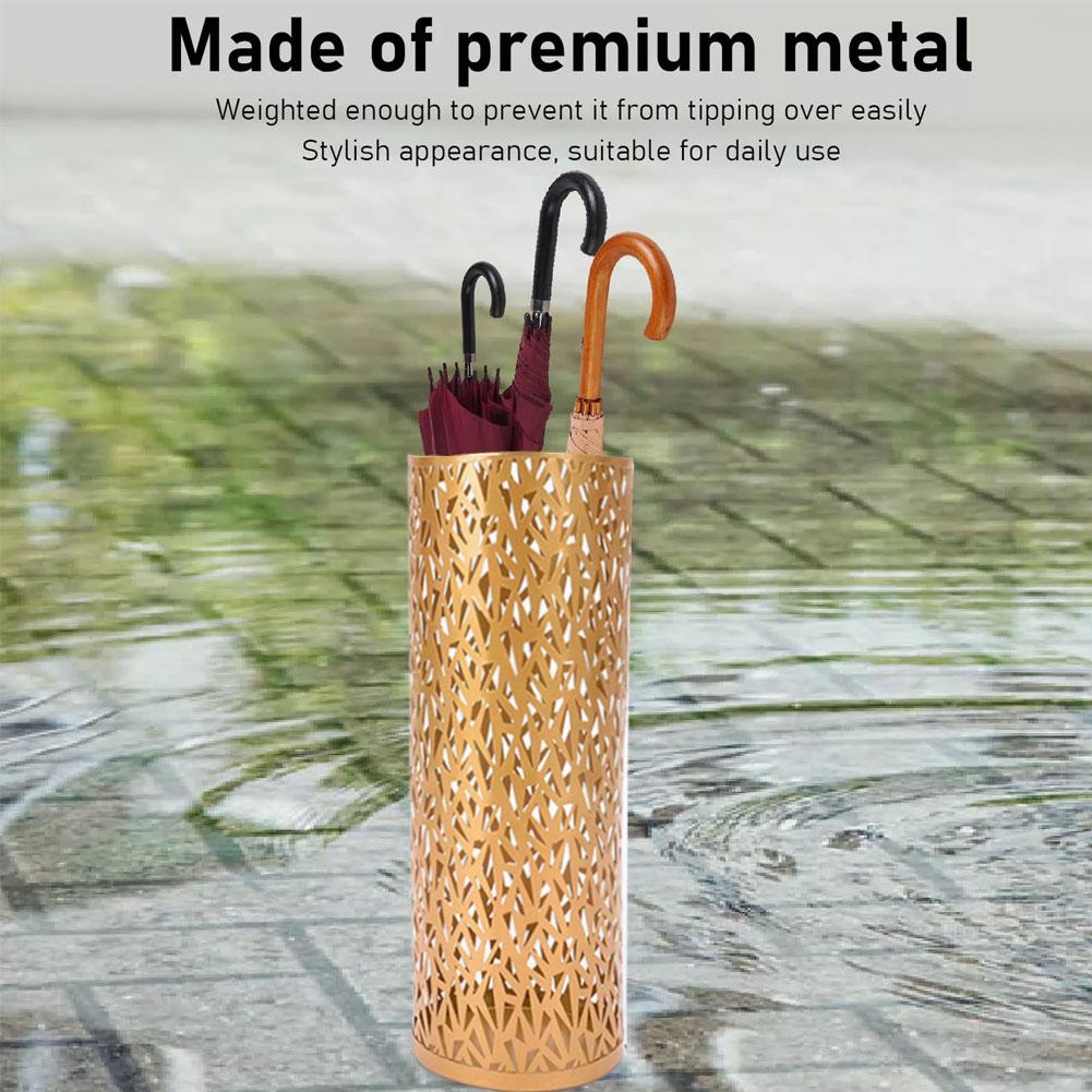 Стильный металлический держатель для зонта с экономящим пространство дизайном для домашнего порошка идеального качества или офисного V8N9