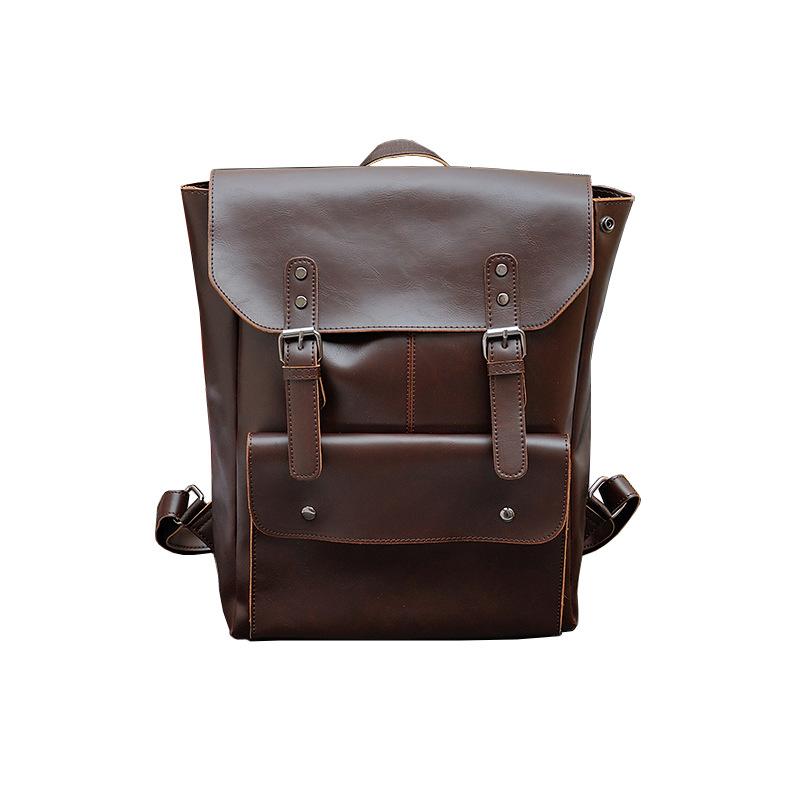 Crazy Horse кожаный корейский повседневный рюкзак мужская сумка женская ретро рюкзак для средней школы учащаяся школьная сумка дорожная сумка