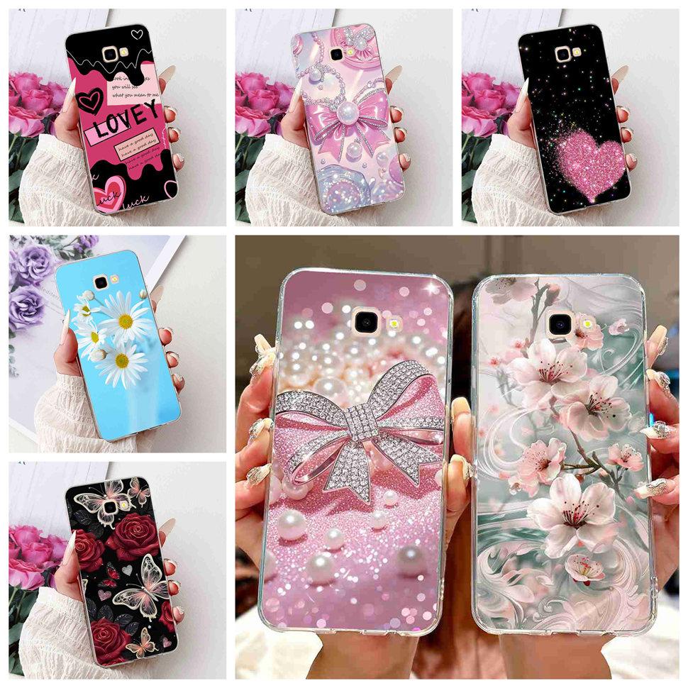 For Samsung Galaxy J4+ SM-J415F Case Luxury Butterfly Flowers Soft Silicone TPU Cover For Samsung J4+ J4 Plus Phone Shell Capa