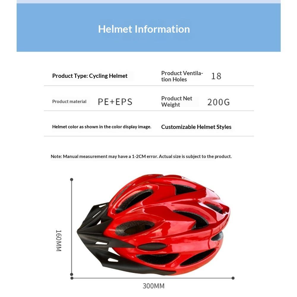 Men's and Women's Outdoor Cycling Bicycle Roller Skating Road Bike Integrated Forming Helmet