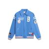 Li Ning X Mister Cartoon Collaboration Badfive Letter Print Polo Loose Jacket Men Jacket Deep-Blue AJDT749-2