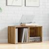 VidaXL Boîtes de rangement LP chêne artisanal bois ingénierie, table pour tourne-disque, meuble de rangement pour LP, 855787