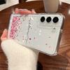 Прозрачный чехол с романтической любовью для Samsung Galaxy S25 S24 S23 S22 Ultra Plus S24 FE A15 A14 A55 A54 A36 A26 A16 A52 A35 5G Мягкий чехол