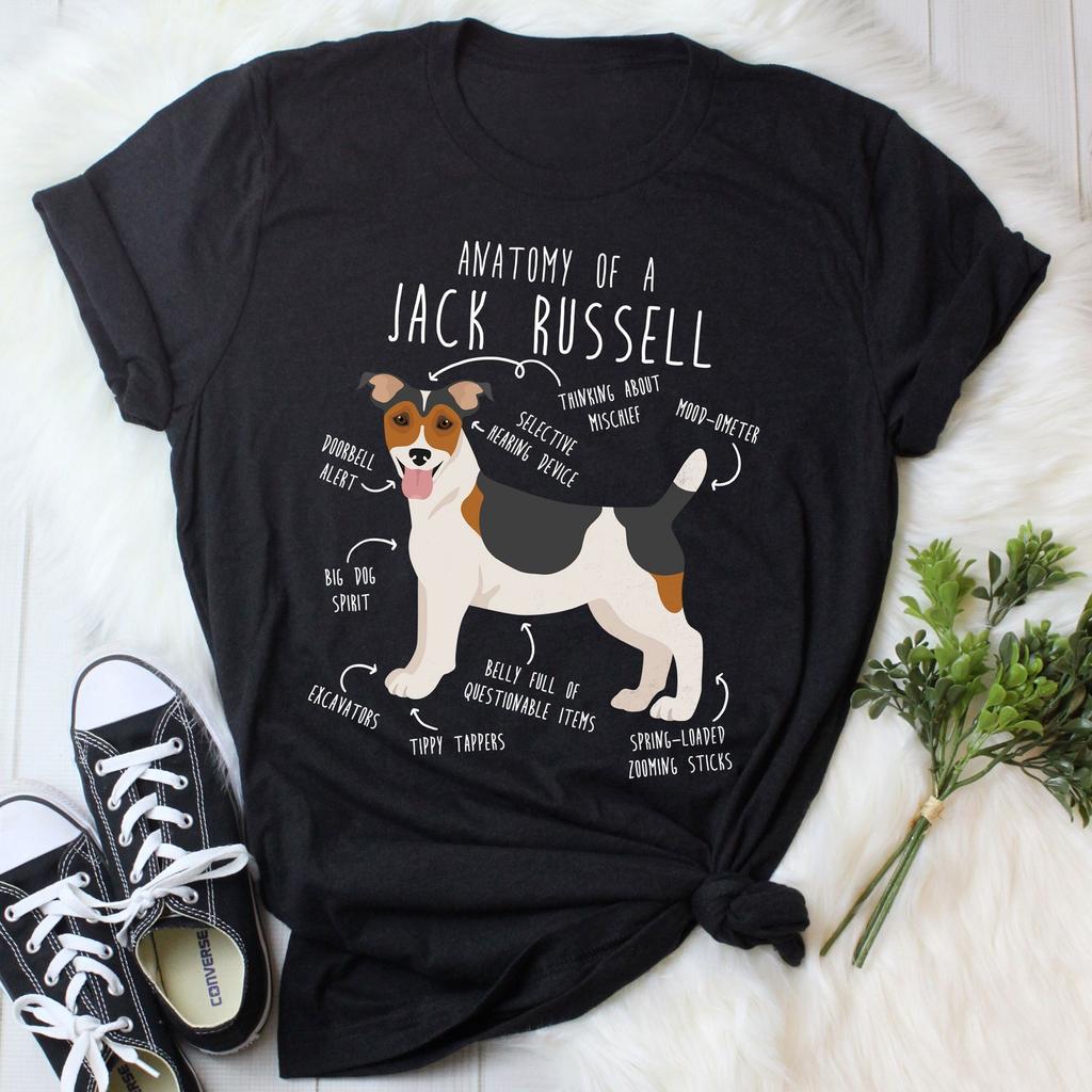 Jack Russell Terrier Shirt, Women, Men, Funny Dog Lover Gift, Cute Pet T-shirt, Tricolor Tri-Color Dog Mom Tee, Dog Dad, Fox Terrier, JRT