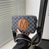 Fashion Letter Trend Printing Design Sense Small Square Bag Summer Versatile Casual Shoulder Messenger Bag Women