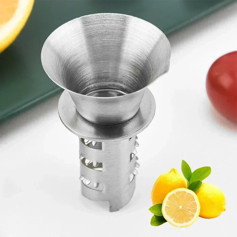 1pc Stainless Steel Lemon Squeezer Pourer Screw Manual Orange Limes Citrus Juicer Squeeze Home Kitchen Gadgets