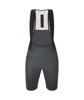 Santini Plush Cycling Bib Shorts with Gel Seat Soft UPF High Asphalt Gray 3S1062GILPLUSH Women's Pad, Fabric, 50+, Summer, Compression, (Size L),