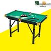 140L Adjustable Folding Pool Table - Mini Billiards for Kids & Families