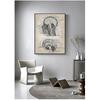 Vintage Human Head And Brain Anatomy Poster Neuroscience Human Anatomy Painting Doctors Office Wall Art Decor Canvas Art Prints