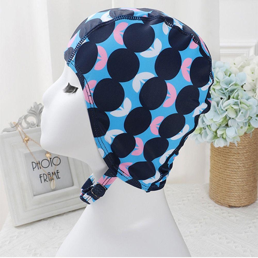 Protect Ears Swimming Hats Cloth Fabric Sports Swim Caps Women Female Swimming Cap Water Sports