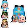 Cocomelon Backpack Children School Bags Durable Cartoon Lankybox Schoolbag For Kids
