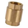 Brass Thread In-Line Spring Check Valve DN20/DN15 Single Way Connector Water Non Return Valve Plumbing Fitting Accessory