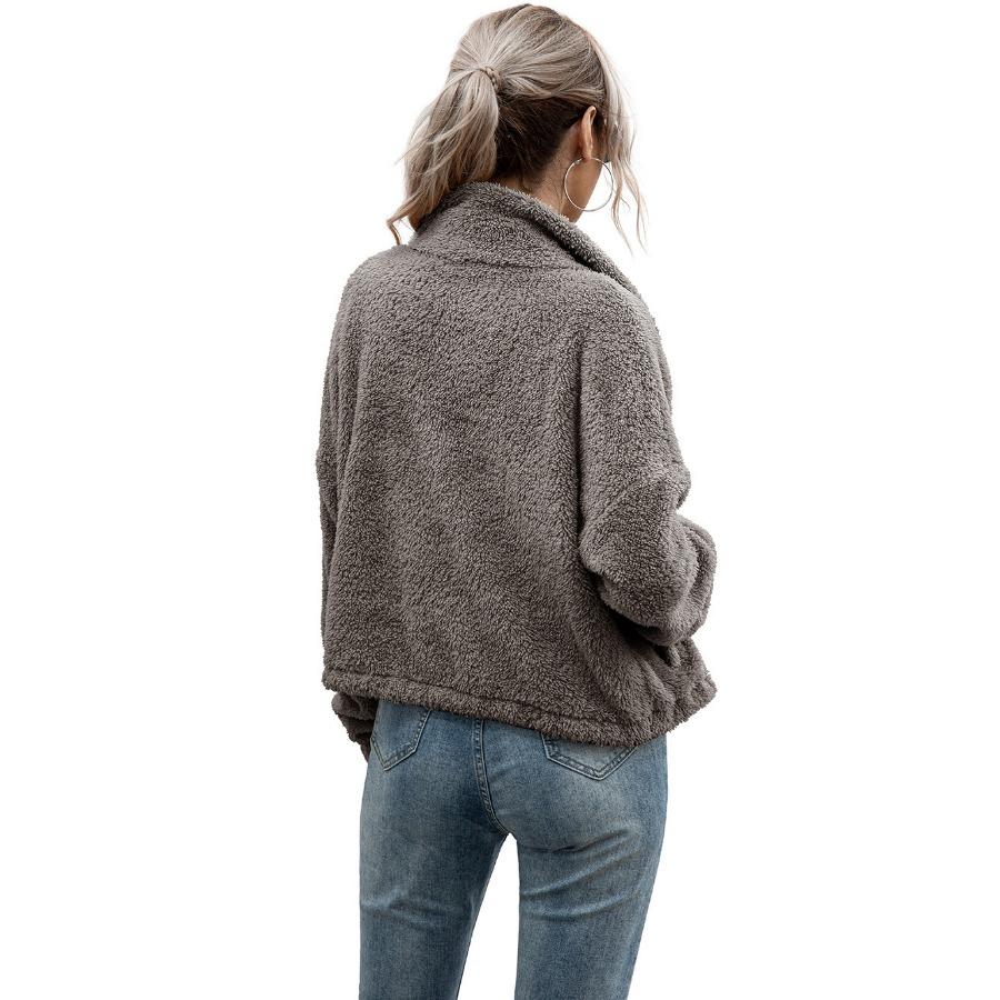 Осень-зима двухстороннее бархатное короткое плюшевое пальто, верхняя часть, женская модная куртка с капюшоном