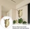 Modern Minimalist Home Decor - Resin Rhino Head Wall Art Creative Animal Head Wall Decoration Pendant
