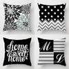 Скандинавская черно-белая простая модная наволочка для украшения дома, украшение для гостиной, наволочка для украшения автомобиля, наволочка