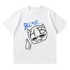 Hannah Bahng Blue HB Tshirt Men Women Cotton Quality Short Sleeve Tees Male Fashion Cartoon Graphic Oversized high quality soft