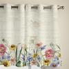 Spring Flowers Plants Wildflowers Modern Window Curtains for Living Room Bedroom Curtain Kitchen Treatment Blinds Drapes