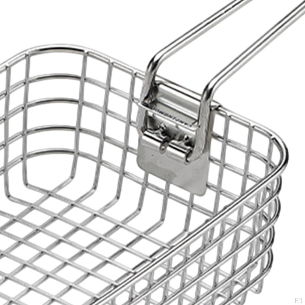 Корзина для жарки картофеля фри, чипсов, курицы Складная ручка Для использования на открытом воздухе В помещении