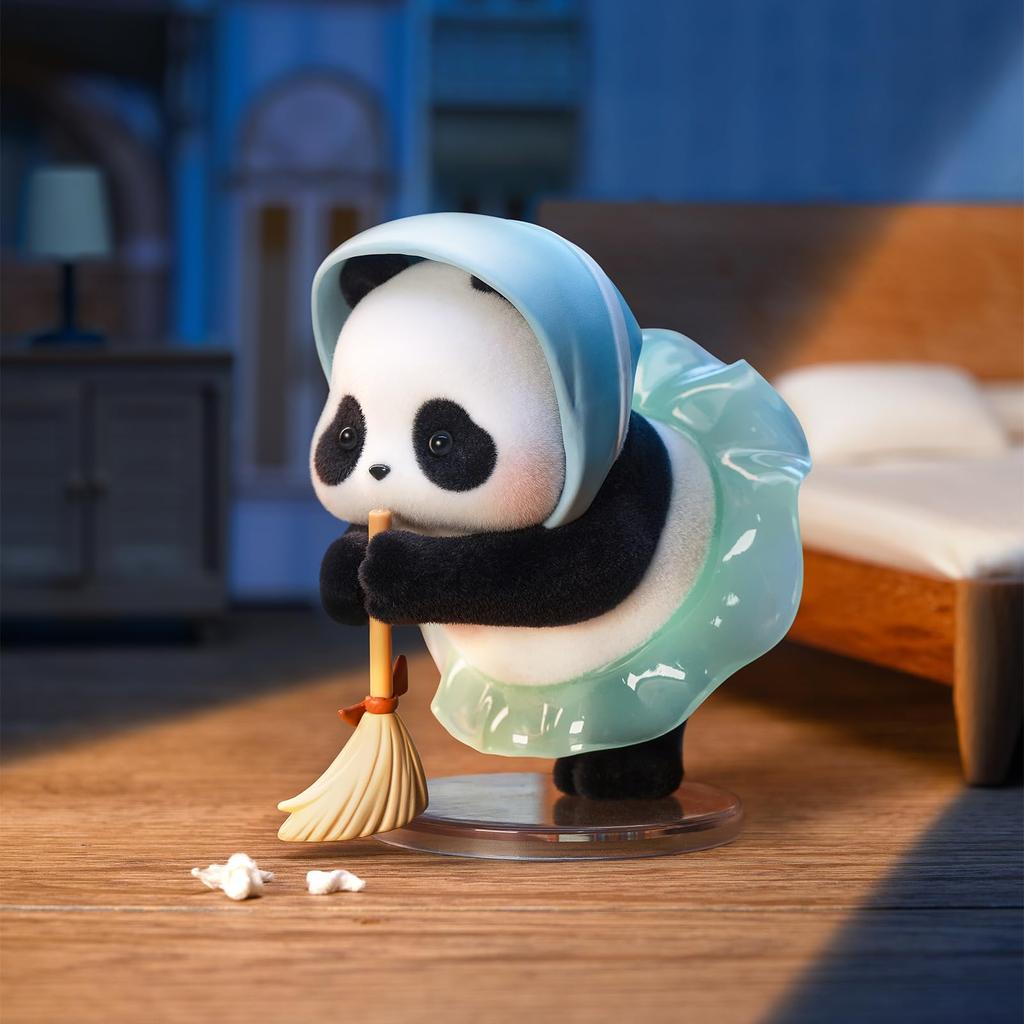 52TOYS Panda Roll Ballet Performance Series Blind Box Trading Figure Flocked Panda Figure Flocky Finish Collection Figure Painted Gacha Gacha Desktop