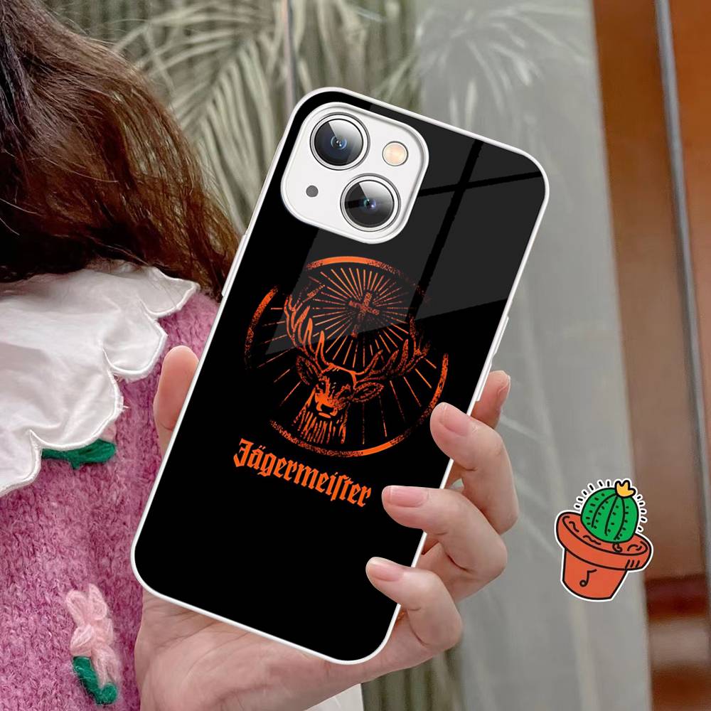 Hot J-JaegermeisterS Tempered Glass For iphone 14 13 12 11 Pro Mini XS MAX 14Plus X XS XR Cover