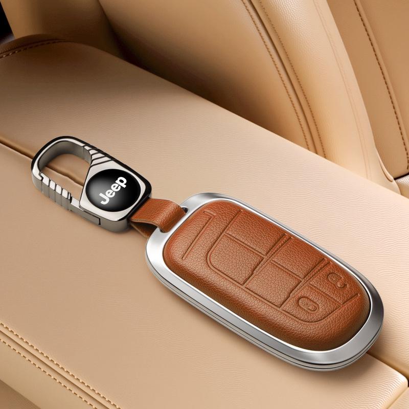 Чехол для ключа Jeep, совместимый с Compass, Cherokee, Commander, Grand Cherokee, корпус ключа