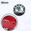 RAPL8 for SKODA 8cm9cm ABS Car Front Rear Emblem Sticker Rapid Octavia Fabia Laura Superb Kodiaq Karoq Auto Replaced Badge Accessories