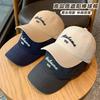 Bent brim cap men's and women's pure cotton outdoor sports hat pure cotton student couple versatile soft top baseball cap