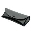 Glasses Case, Bright Leather Sunglasses Case, Pu Leather Sunglasses Case, Black Sunglasses Case For Men And Women.