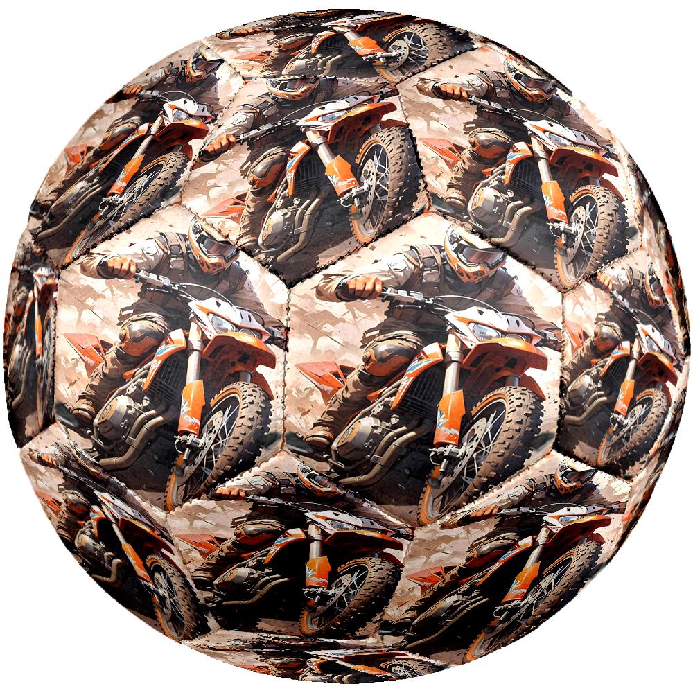 off road motorcycles Theme Size 5 Soccer Ball, Suitable for Both Indoor and Outdoor Matches, a Gift Suitable for Everyone.