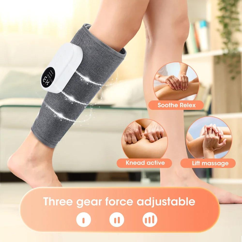 Eletric 360° Air Pressure Calf Massager 3 Mode Airbag Compresstion Wireless Foot Leg Massage Calf Muscle Relax Blood Circulation