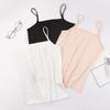 Yozgi Sling Mayka Kvadrat Yoqali Yengsiz Bir Rangli Kamisol Slim Fit Tank Top Ayollar Yengil Kamisol Ko'cha Kiyimi