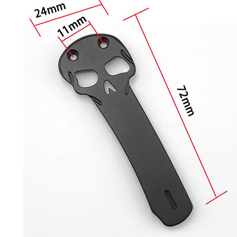 1 шт. Высококачественный титановый сплав карманный нож задняя клипса складные ножи ножны поясные зажимы зажим DIY аксессуары ЧАСТИ