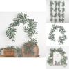 Wedding Background Vine With Eucalyptus Leaves For Photography And Home Decor 172cm