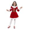 Smiffys Girls Little Miss Santa Costume Dress