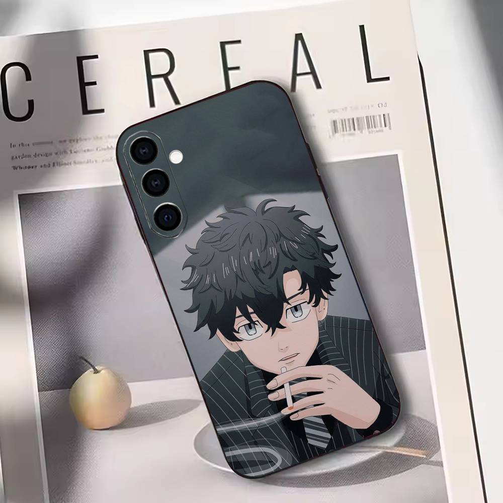 Tokyo Revengers Takemichi Hanagaki  Phone Case For Samsung Galaxy A73,A72,A71,A70,A53,A52,A51,Others Soft Black Cover