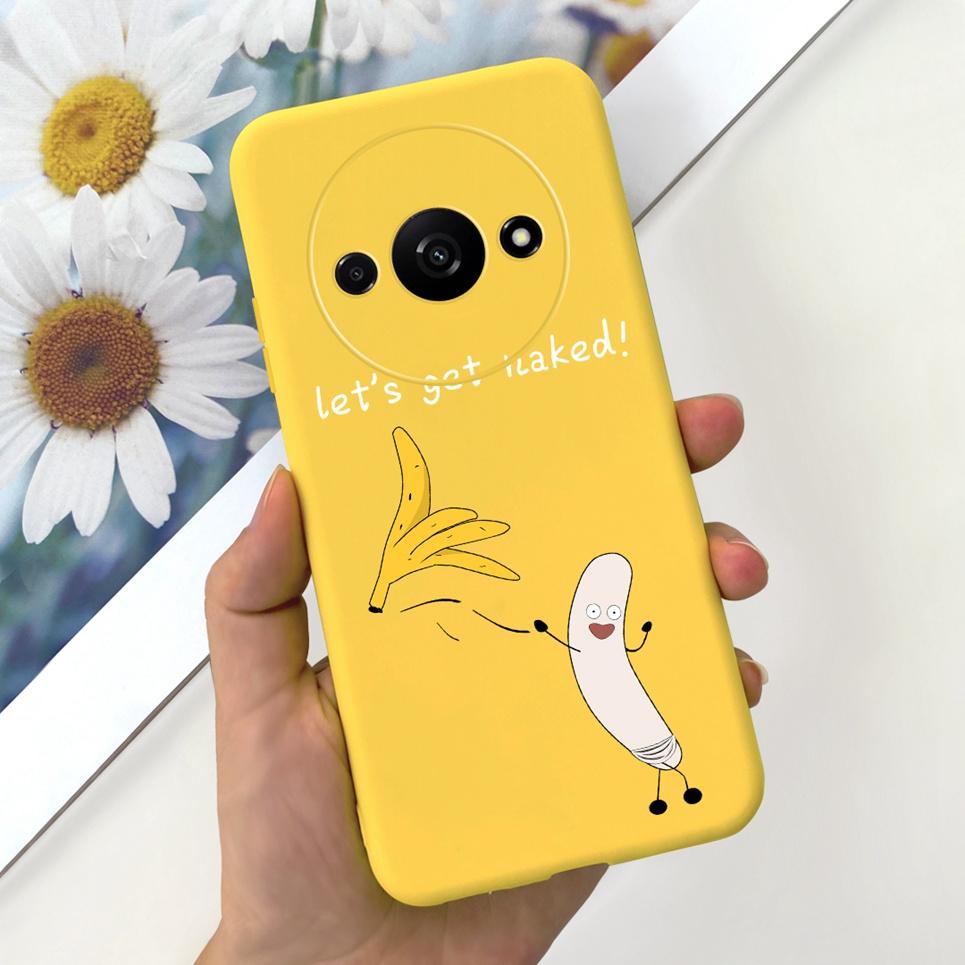 Задняя крышка для Xiaomi Redmi A3 4G Мультяшные животные Мультяшная раскраска Funda Etui для Xiomi RedmiA3 A 3 Мягкий ТПУ Силиконовый чехол