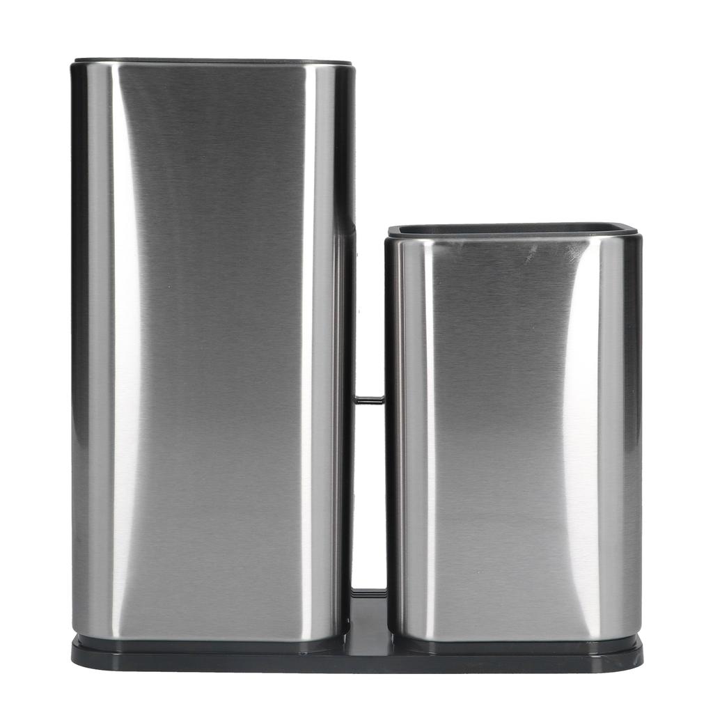 Держатель для ножей 2 в 1 с органайзером для разделочной доски из нержавеющей стали, кухонный аксессуар для хранения