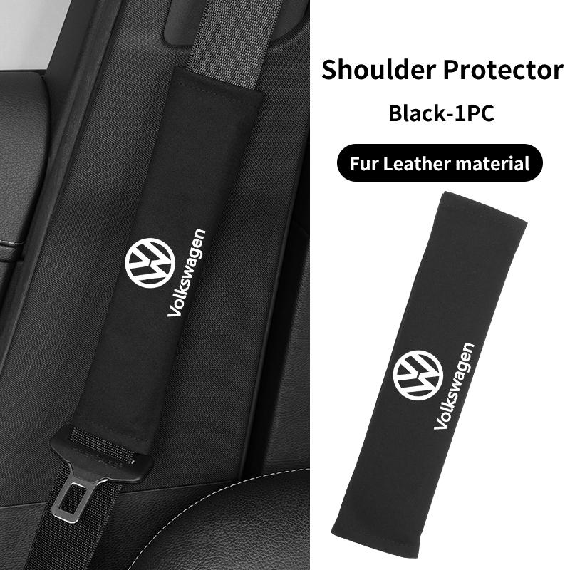 Cup Holders Car Seat Belt Protector Cover Safety Belt Shoulder Pad Accessories For Volkswagen VW Golf 4 6 7 GTI Tiguan Passat B5